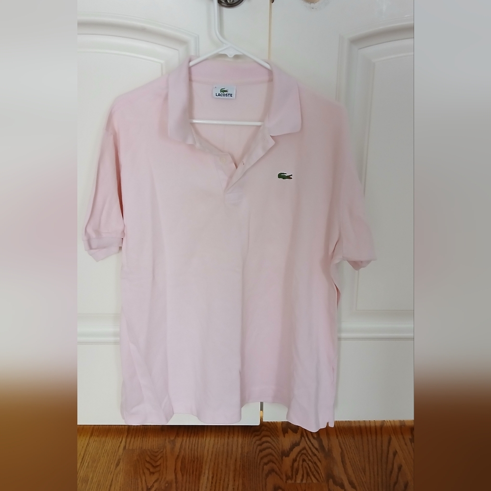 Lacoste Men's Pink Polo Shirt